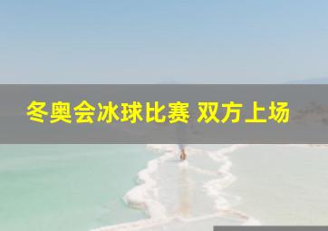 冬奥会冰球比赛 双方上场